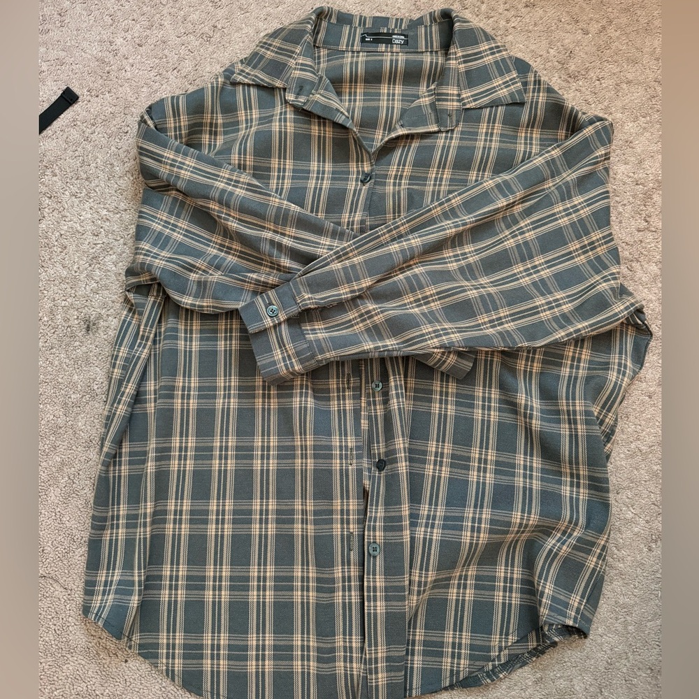 Plaid oversized flannel